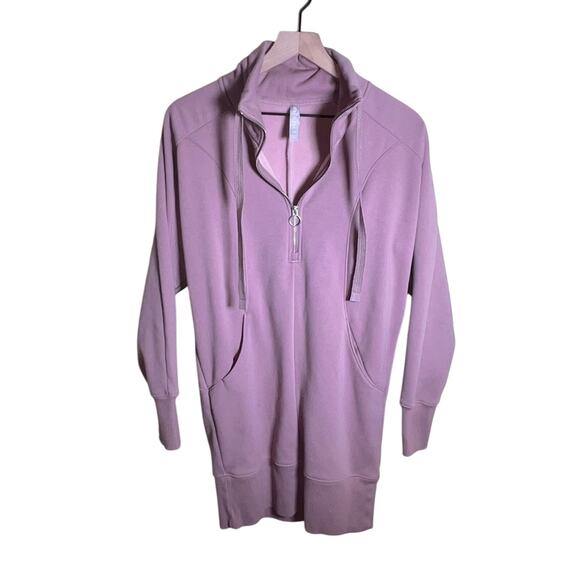 Athleta Tops - ATHLETA half zip drawstring oversized athleisure comfy tunic XS